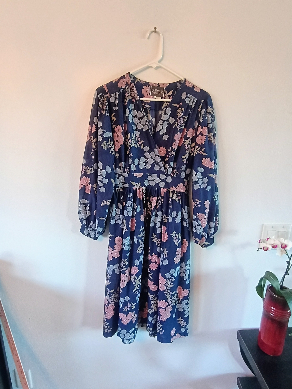 Vintage InBloom Of Dallas Floral Midi Dress Cottagecore Prairie Boho Size 12